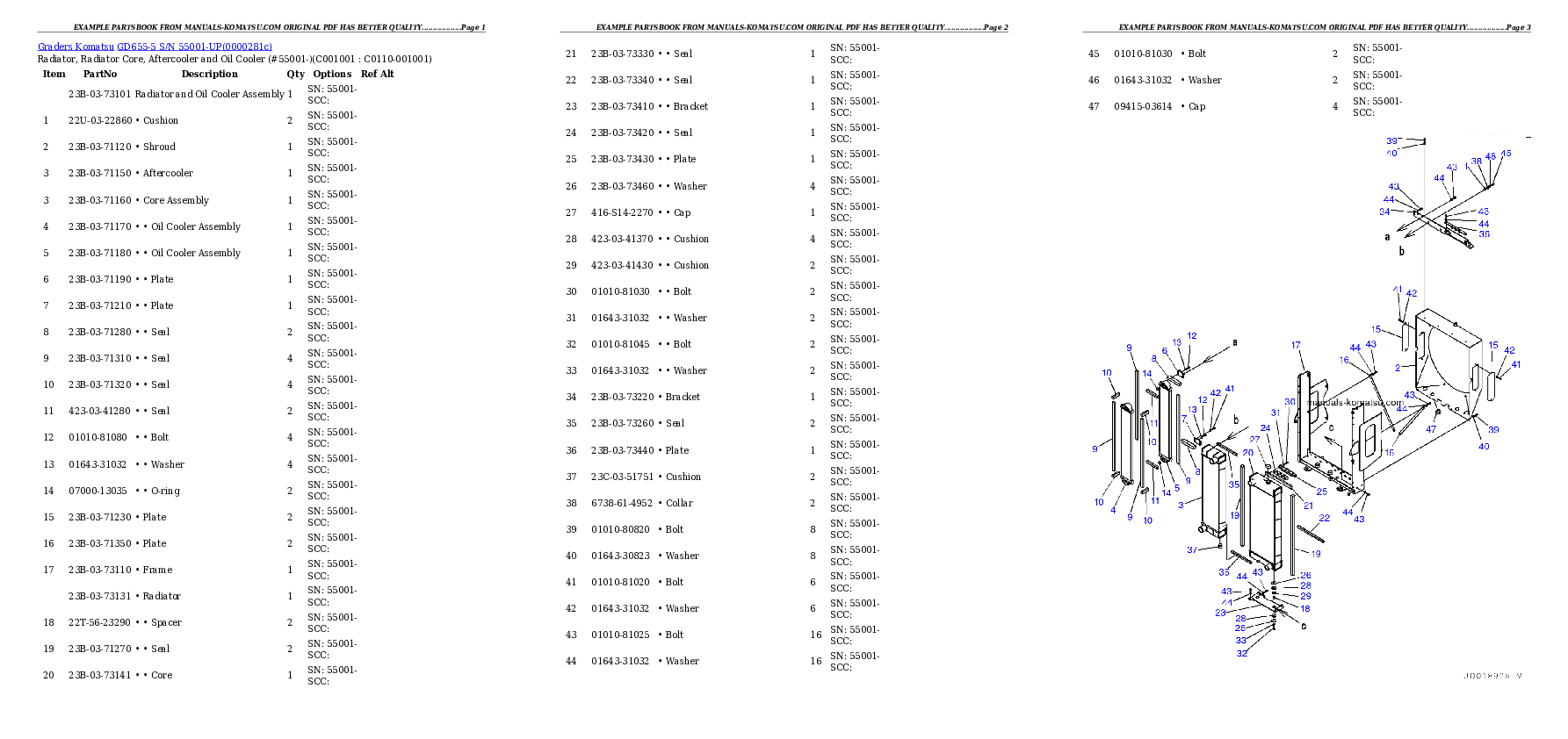 Protected: GD655-5 S/N 55001-UP Partsbook