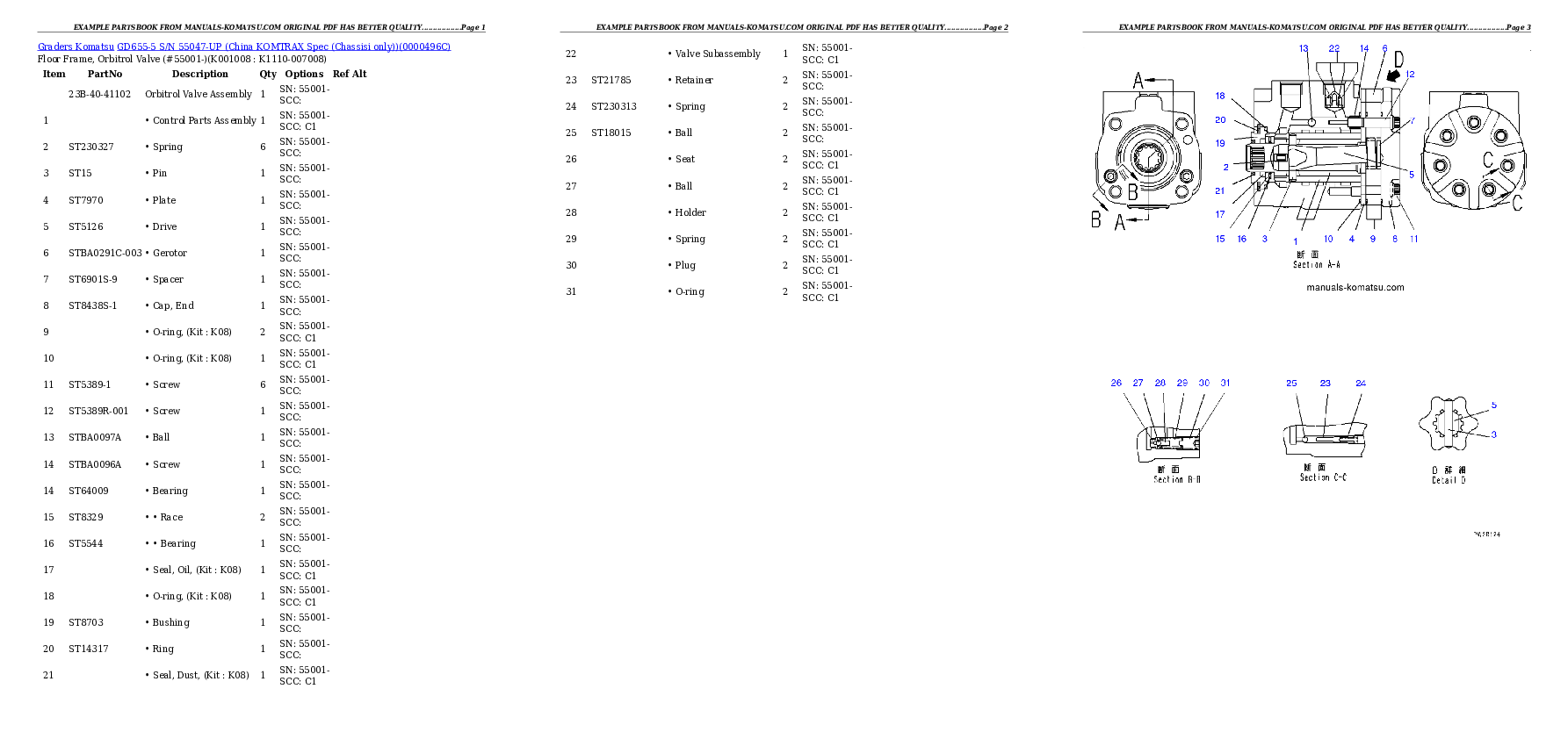 Protected: GD655-5 S/N 55047-UP (China KOMTRAX Spec (Chassisi only)) Partsbook