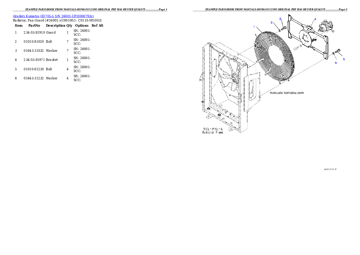 Protected: GD705-5 S/N 26001-UP Partsbook