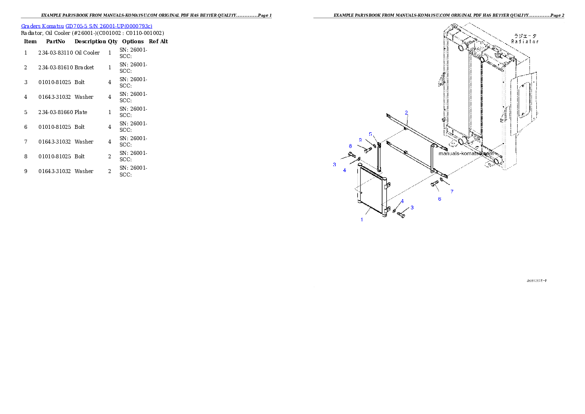 Protected: GD705-5 S/N 26001-UP Partsbook