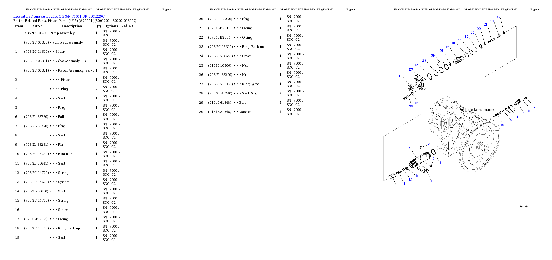 Protected: HB215LC-3 S/N 70001-UP Partsbook