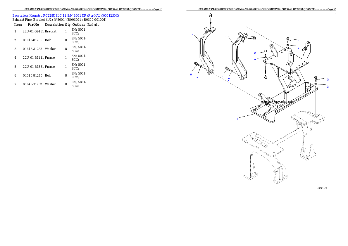 Protected: PC228USLC-11 S/N 5001-UP (For KAL) Partsbook