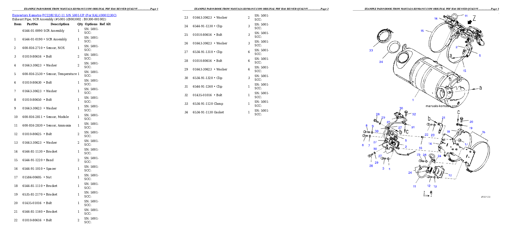 Protected: PC228USLC-11 S/N 5001-UP (For KAL) Partsbook