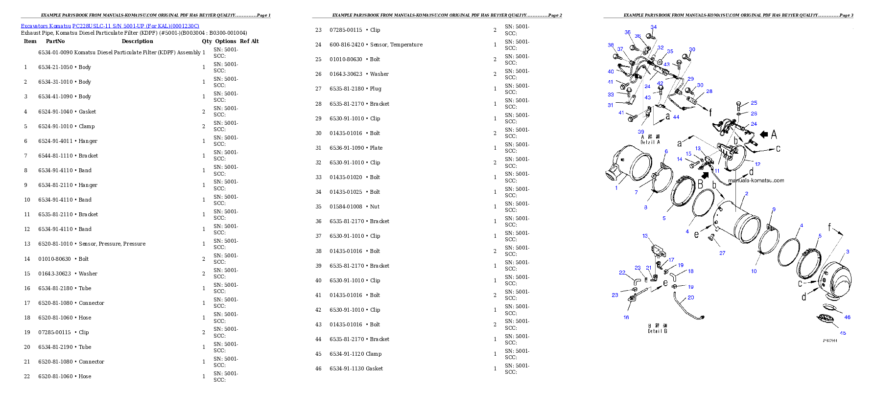 Protected: PC228USLC-11 S/N 5001-UP (For KAL) Partsbook
