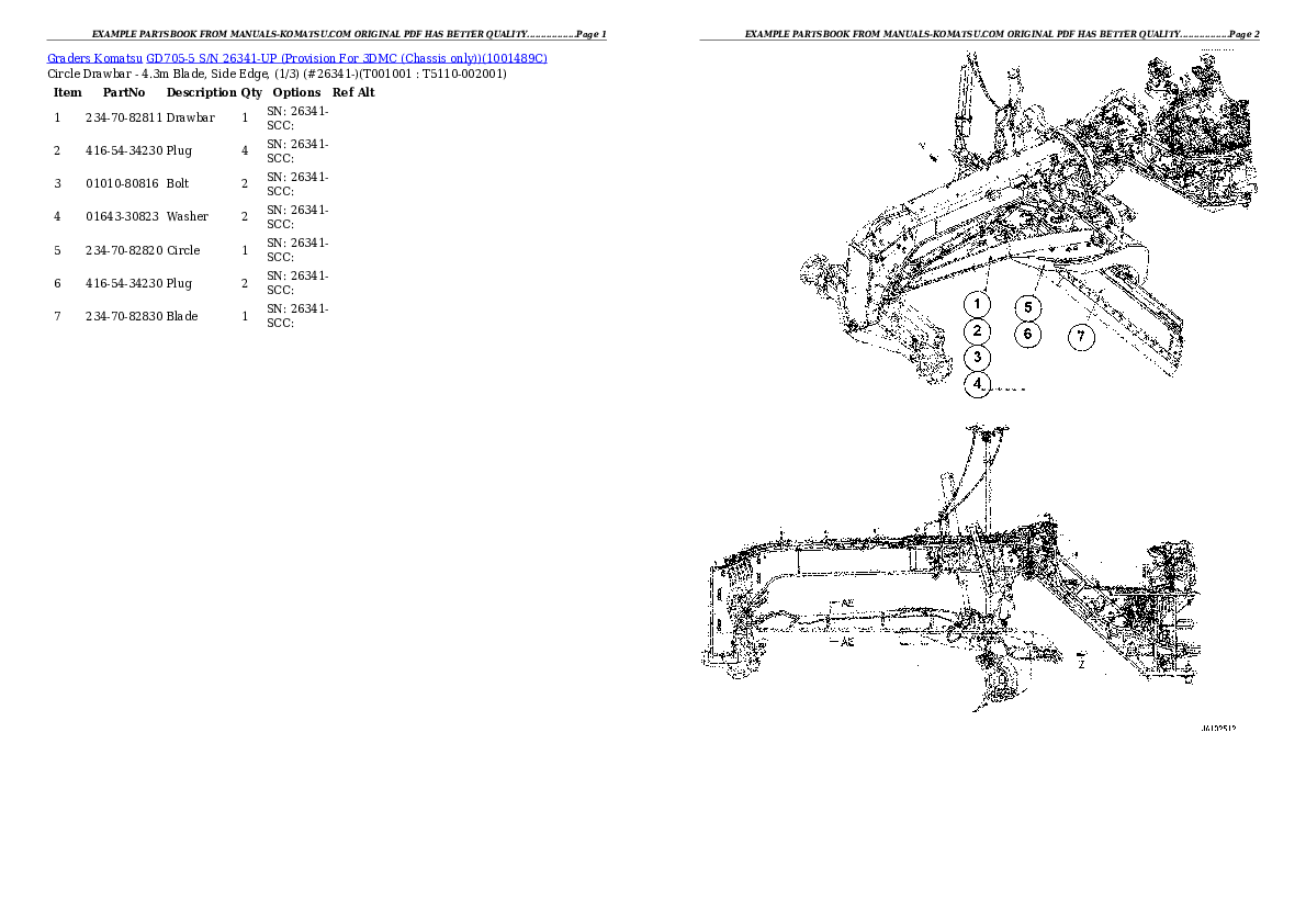 Protected: GD705-5 S/N 26341-UP (Provision For 3DMC (Chassis only)) Partsbook
