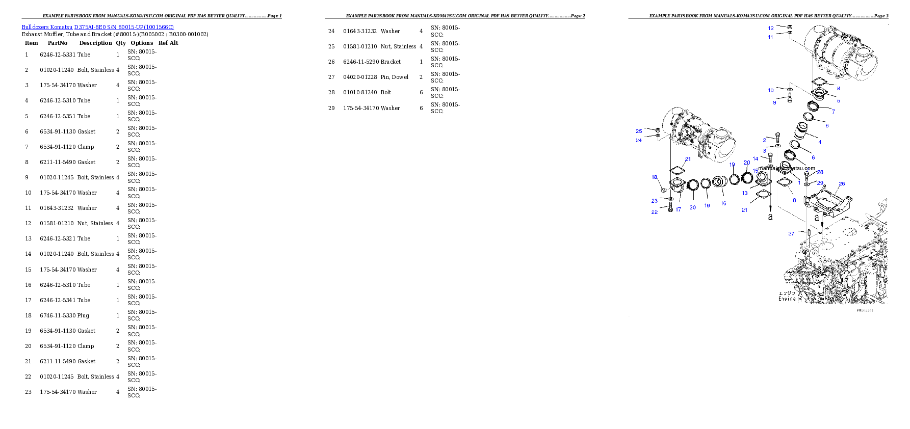 Protected: D375AI-8E0 S/N 80015-UP Partsbook