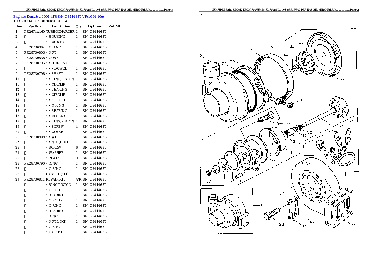 Protected: 1004-4TR S/N U541468T-UP Partsbook