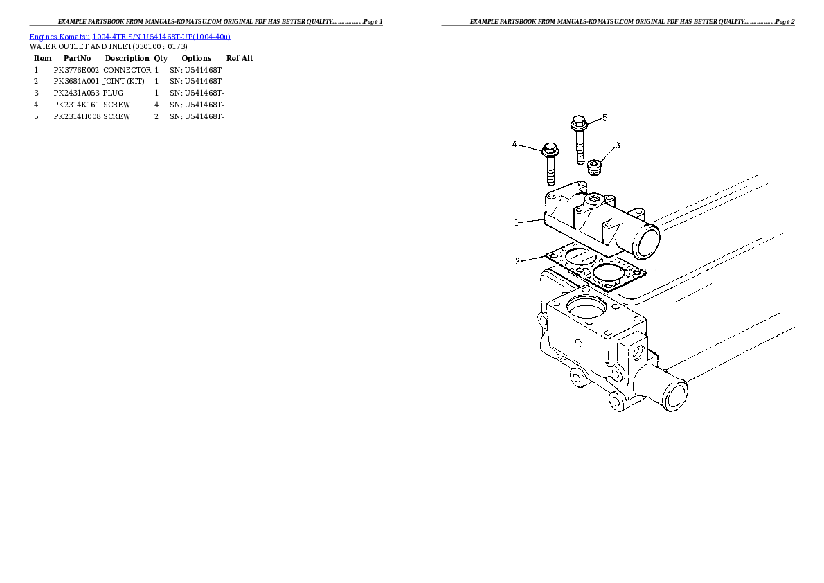 Protected: 1004-4TR S/N U541468T-UP Partsbook
