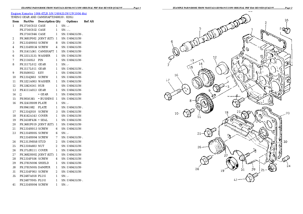 Protected: 1004-4TLR S/N U604351W-UP Partsbook