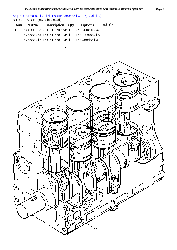 Protected: 1004-4TLR S/N U604351W-UP Partsbook