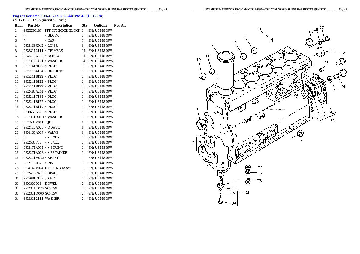 Protected: 1006-6T-D S/N U544809W-UP Partsbook