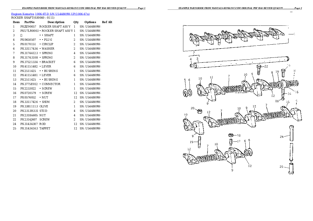 Protected: 1006-6T-D S/N U544809W-UP Partsbook