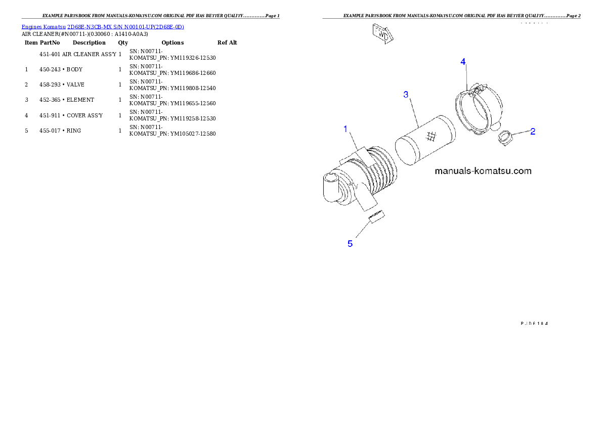Protected: 2D68E-N3CB-MX S/N N00101-UP Partsbook