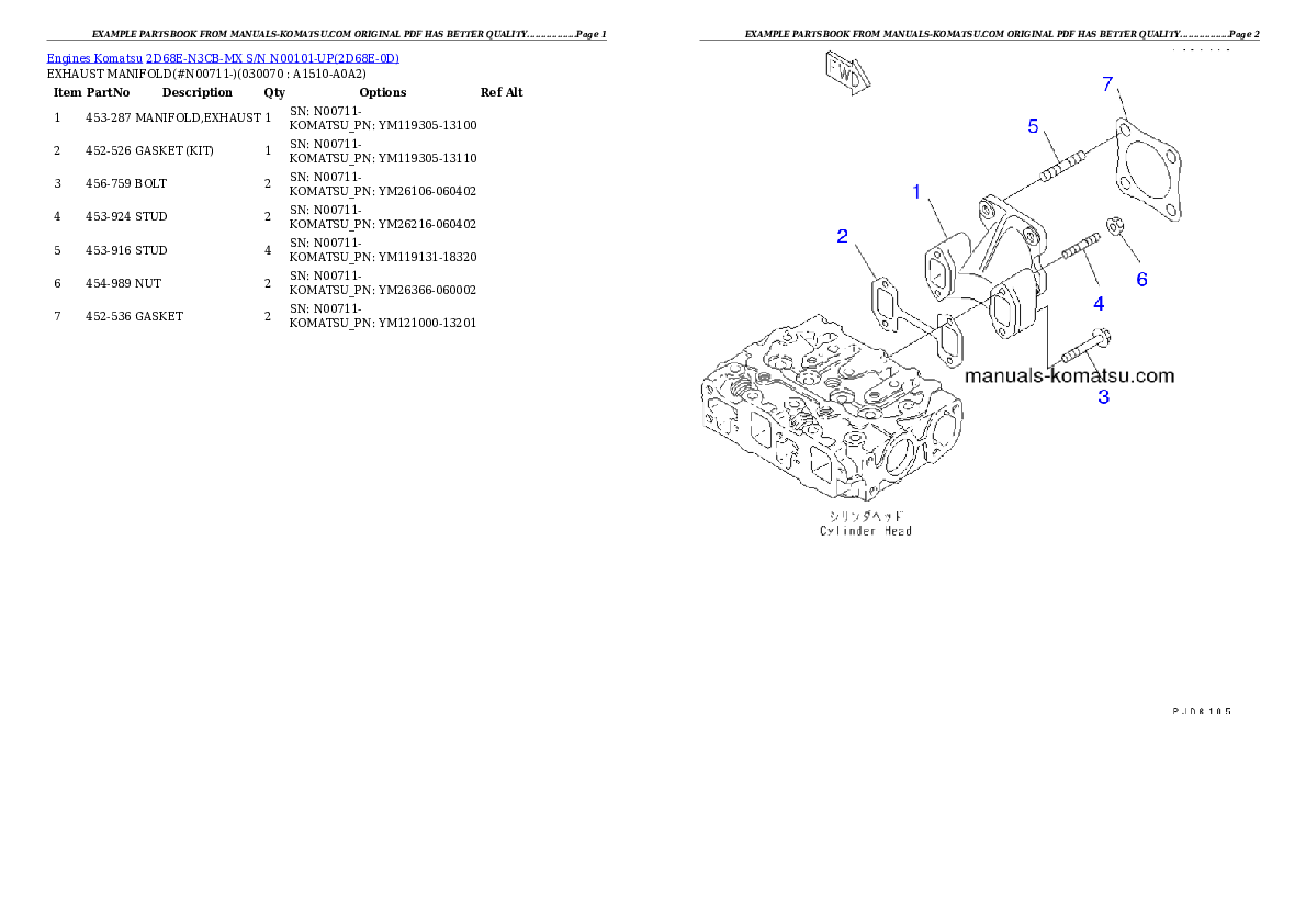 Protected: 2D68E-N3CB-MX S/N N00101-UP Partsbook