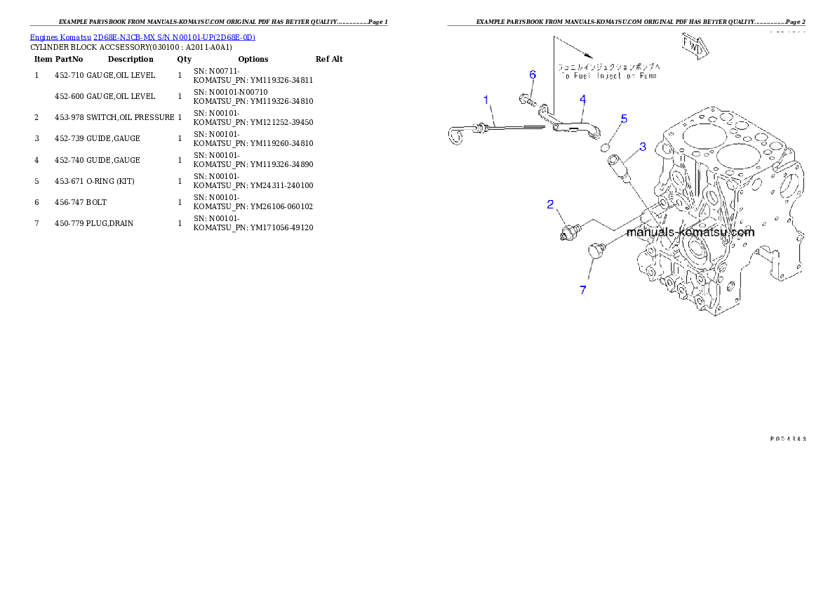 Protected: 2D68E-N3CB-MX S/N N00101-UP Partsbook