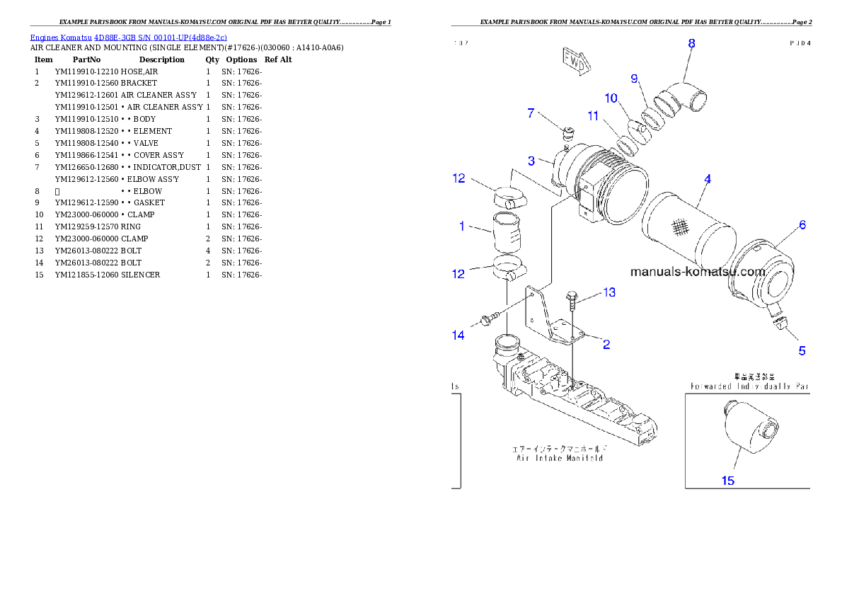Protected: 4D88E-3GB S/N 00101-UP Partsbook