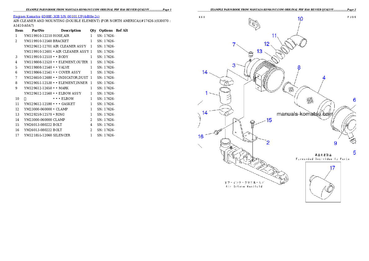 Protected: 4D88E-3GB S/N 00101-UP Partsbook