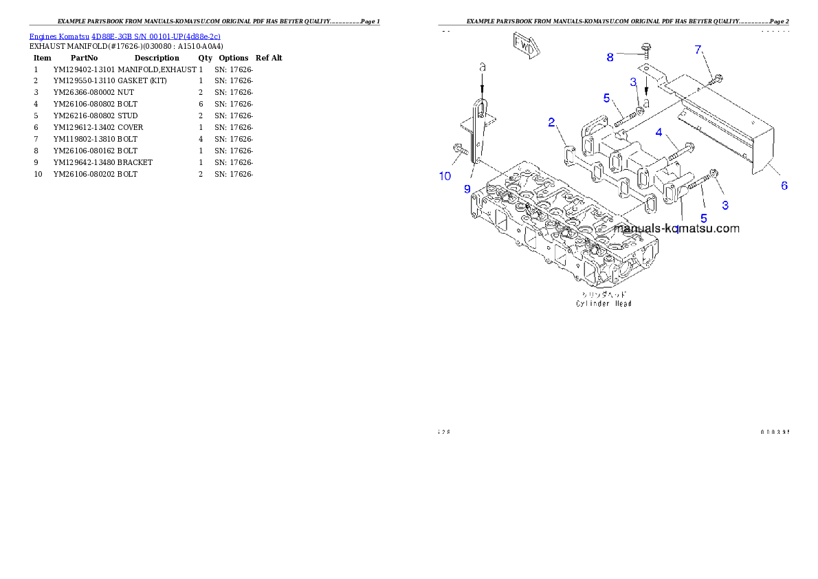 Protected: 4D88E-3GB S/N 00101-UP Partsbook