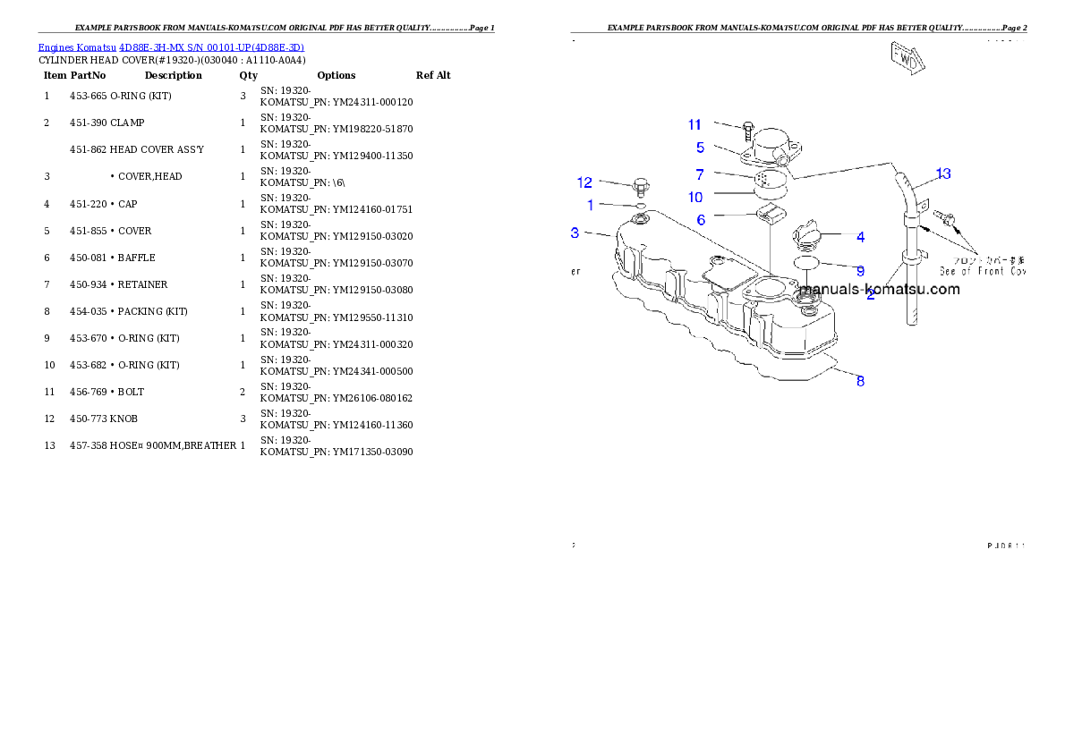Protected: 4D88E-3H-MX S/N 00101-UP Partsbook
