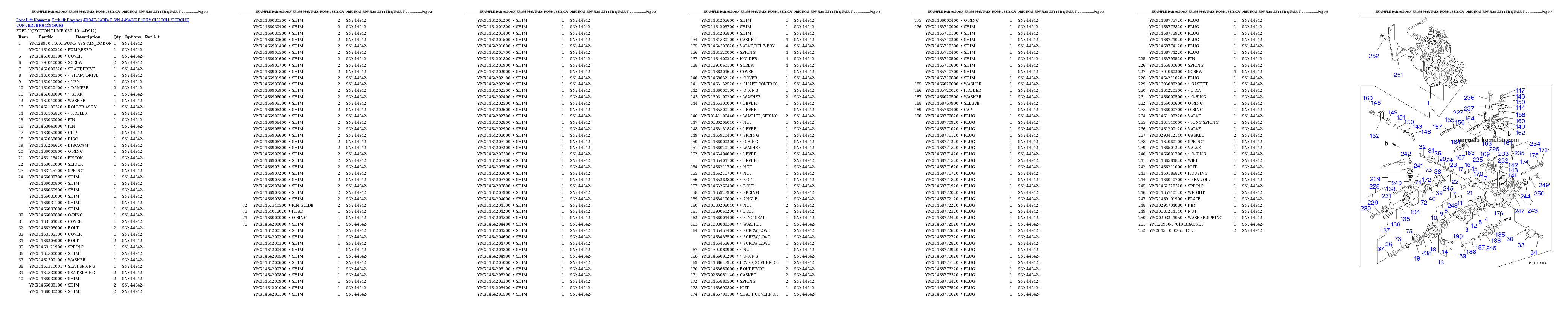 Protected: 4D94E-1ABD-F S/N 44942-UP (DRY CLUTCH /TORQUE CONVERTER) Partsbook