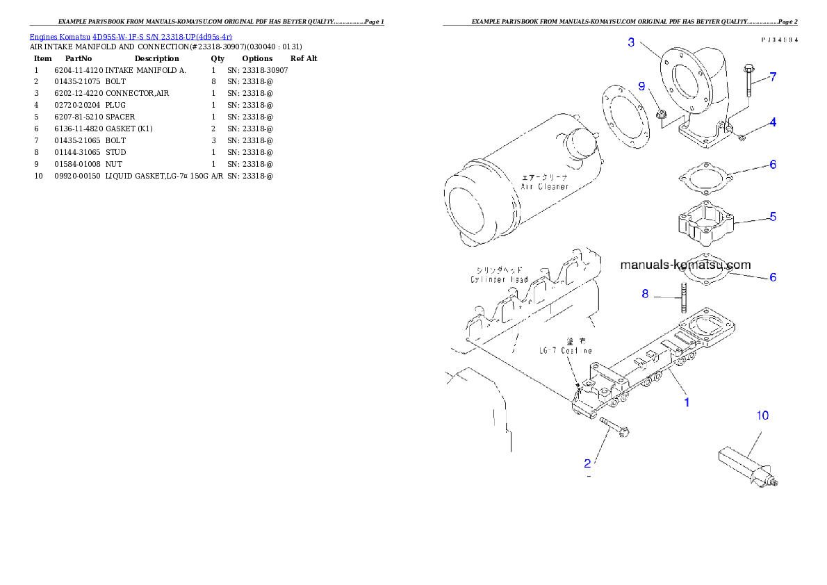 Protected: 4D95S-W-1F-S S/N 23318-UP Partsbook