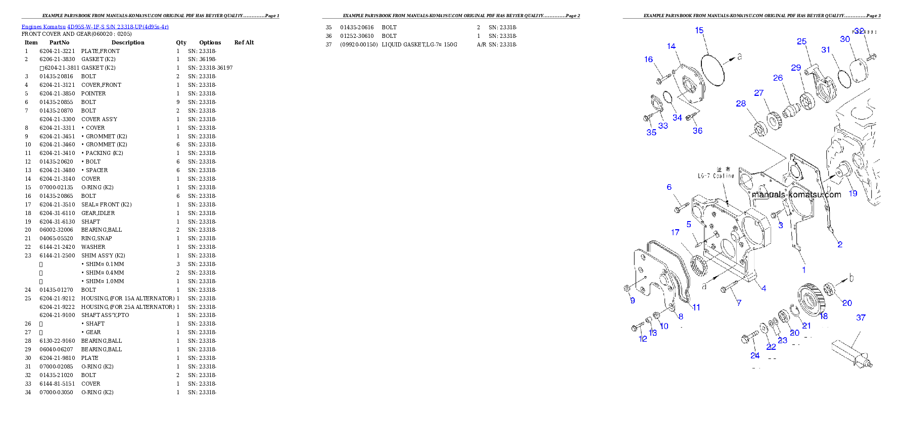 Protected: 4D95S-W-1F-S S/N 23318-UP Partsbook