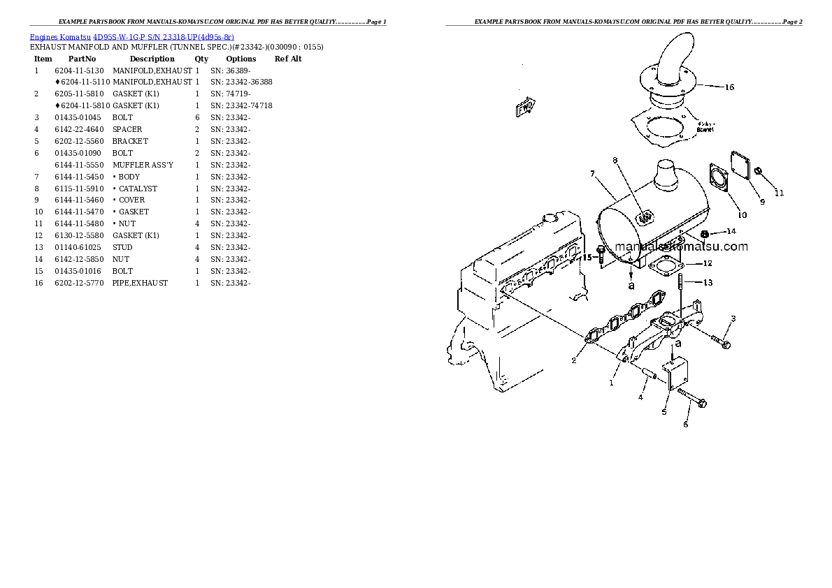 Protected: 4D95S-W-1G-P S/N 23318-UP Partsbook