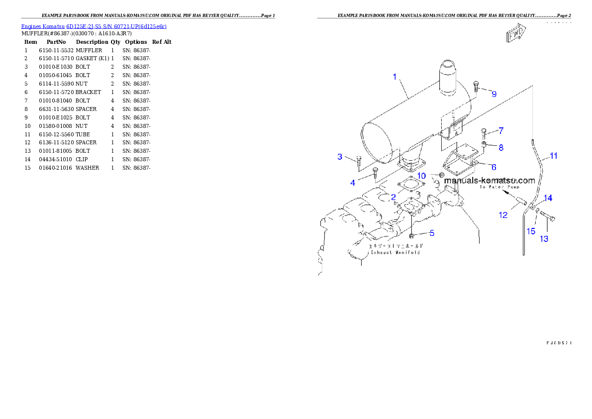 Protected: 6D125E-2J-S5 S/N 60721-UP Partsbook