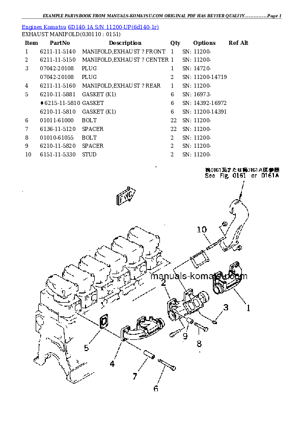 Protected: 6D140-1A S/N 11200-UP Partsbook