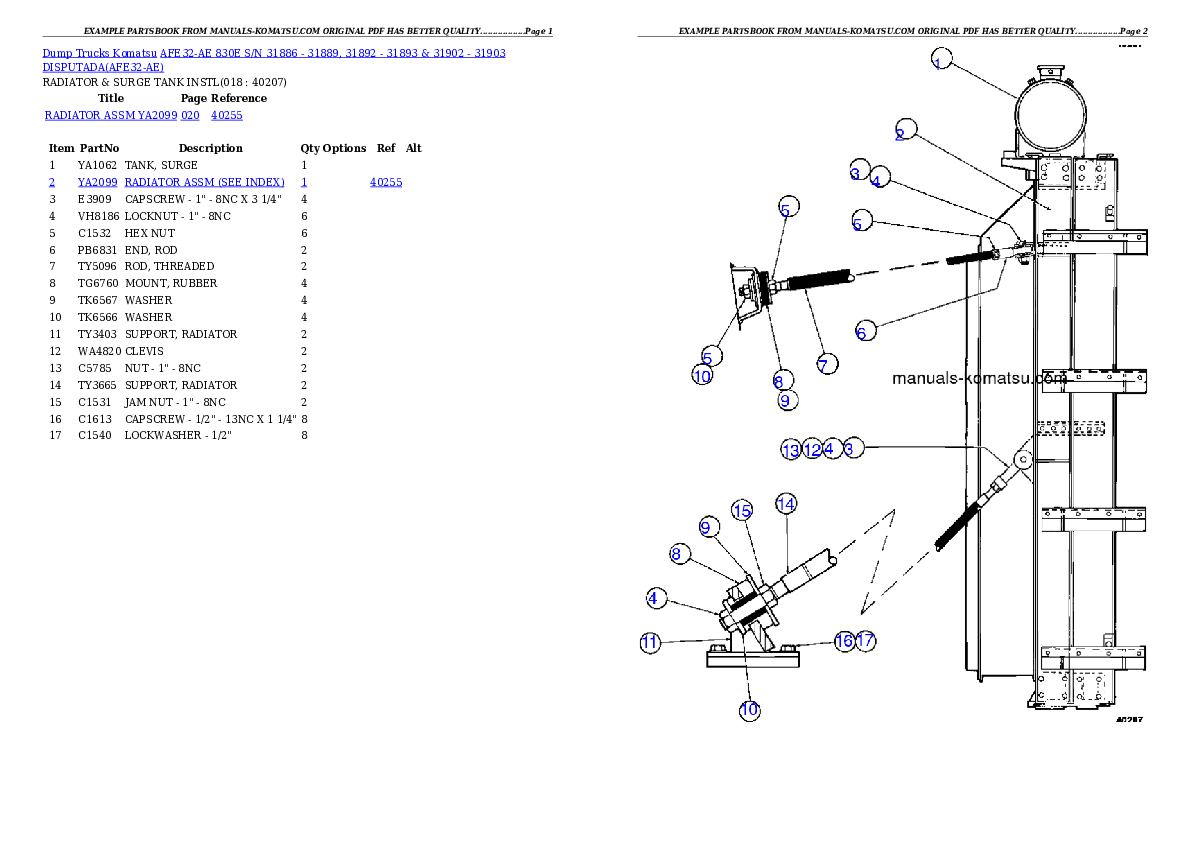 Protected: AFE32-AE 830E S/N 31886 – 31889, 31892 – 31893 & 31902 – 31903  DISPUTADA Partsbook
