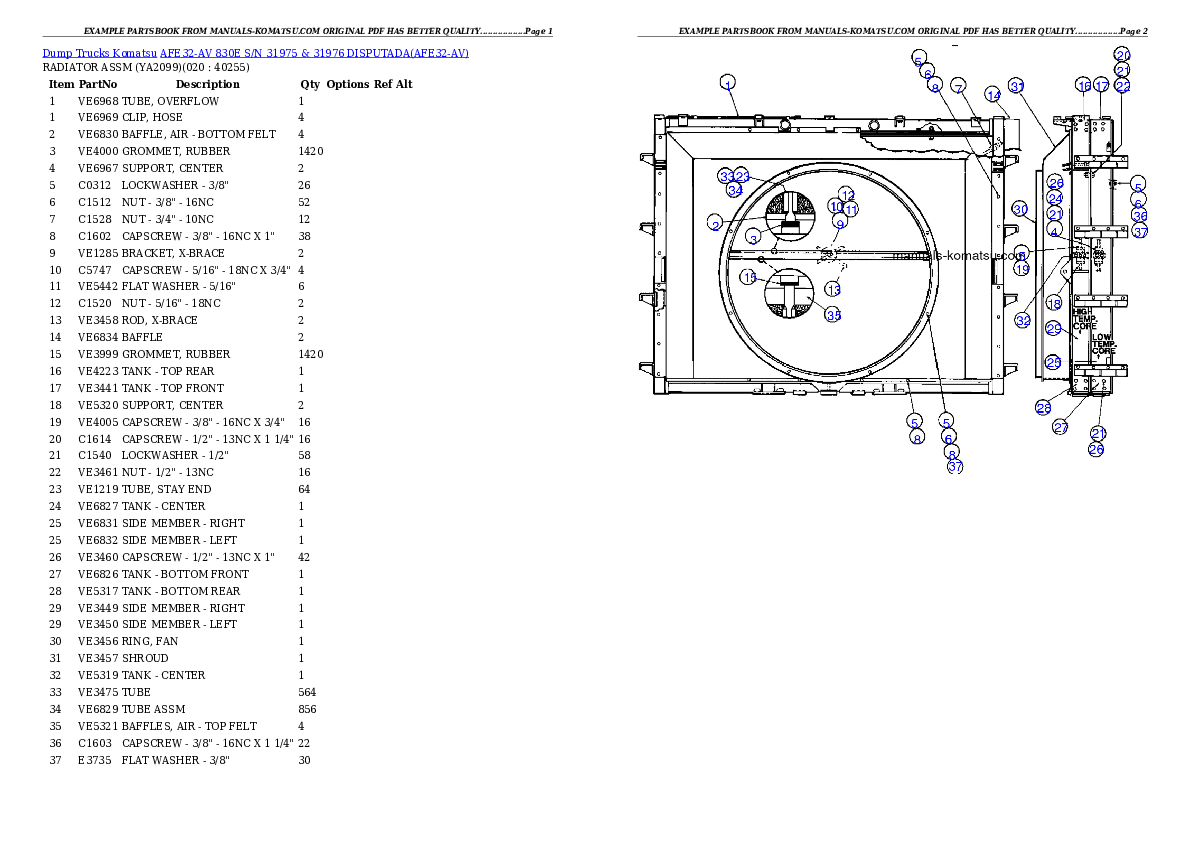 Protected: AFE32-AV 830E S/N 31975 & 31976     DISPUTADA Partsbook