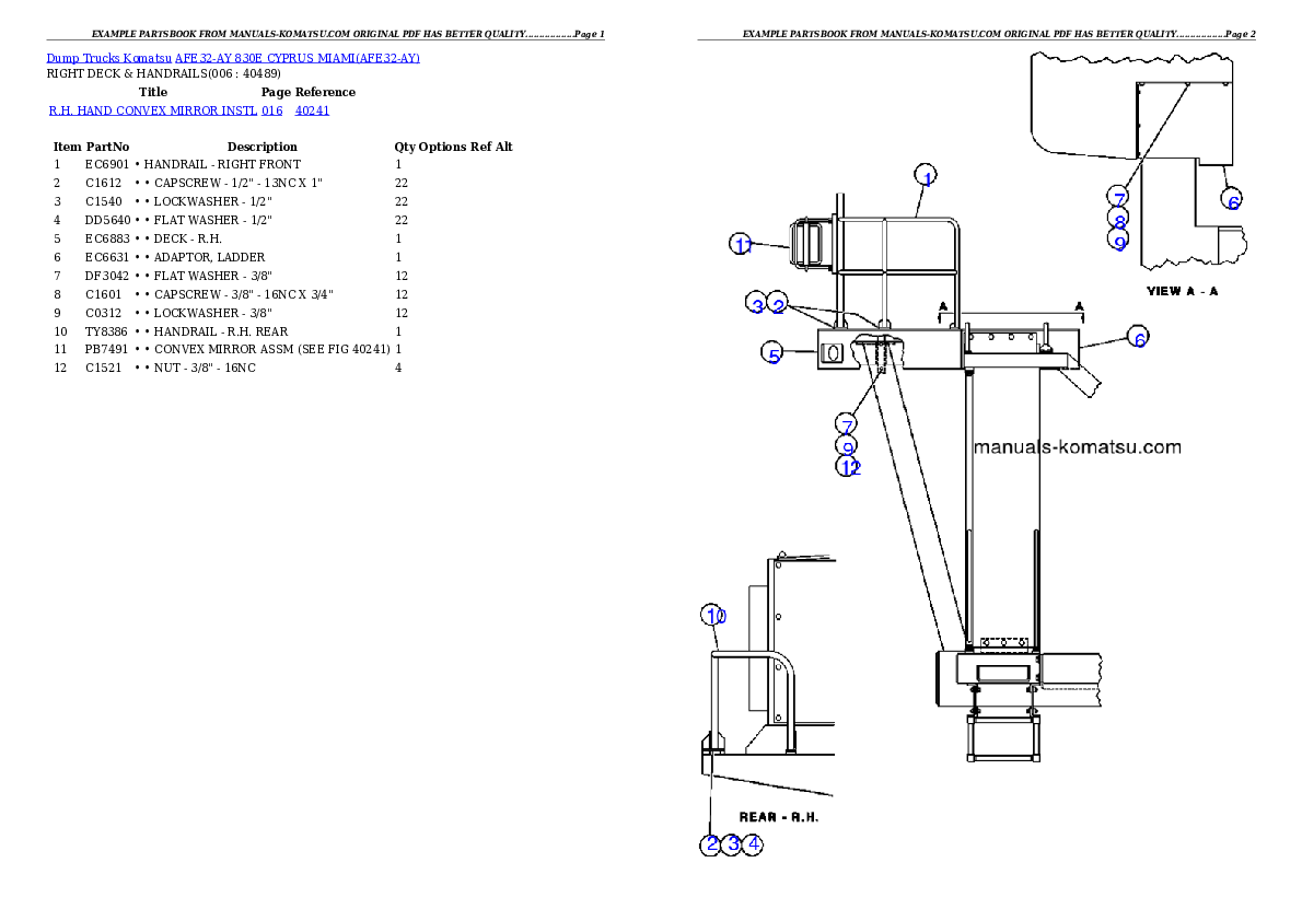 Protected: AFE32-AY 830E                 CYPRUS MIAMI Partsbook