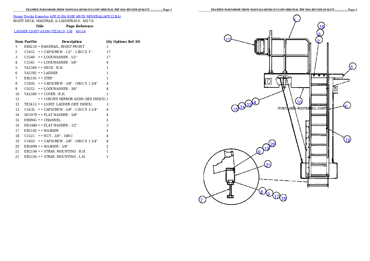 Protected: AFE32-BA 830E                 ARCH MINERAL Partsbook