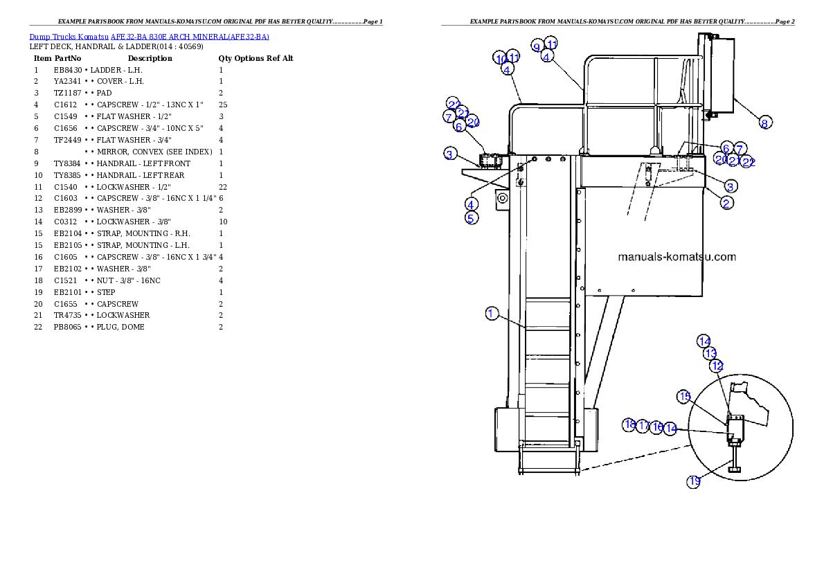 Protected: AFE32-BA 830E                 ARCH MINERAL Partsbook