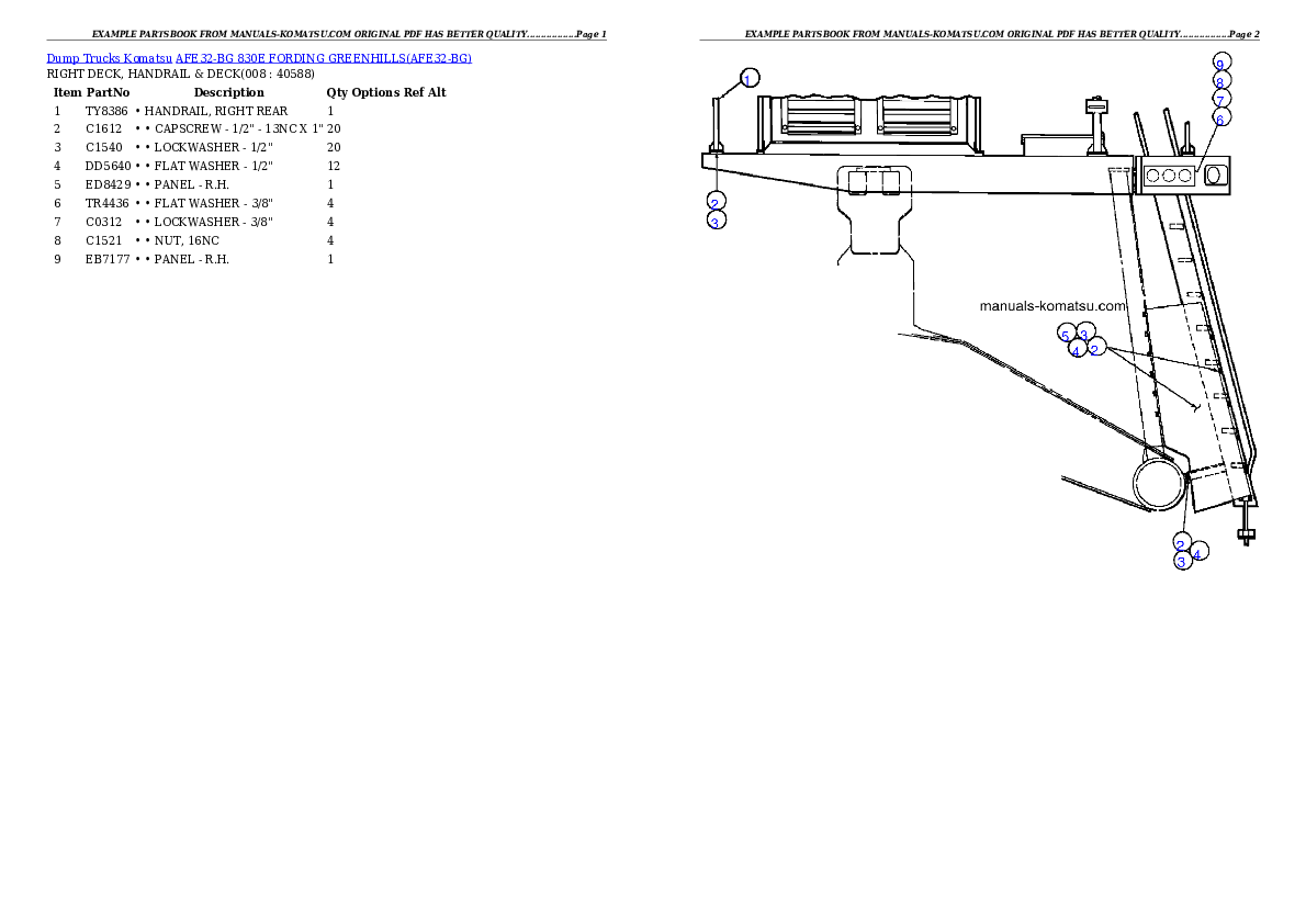 Protected: AFE32-BG 830E                FORDING GREENHILLS Partsbook
