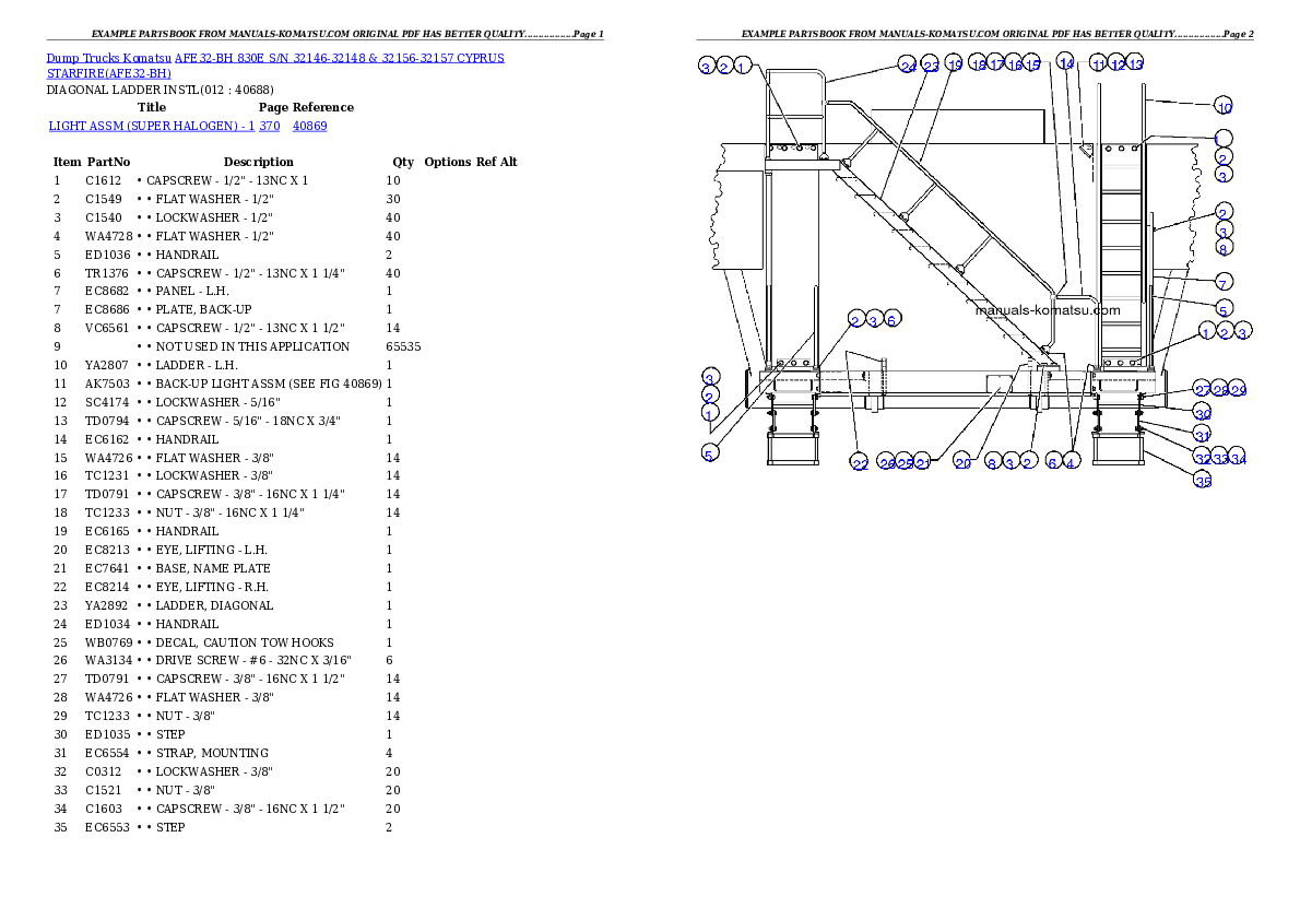 Protected: AFE32-BH 830E S/N 32146-32148 & 32156-32157         CYPRUS STARFIRE Partsbook