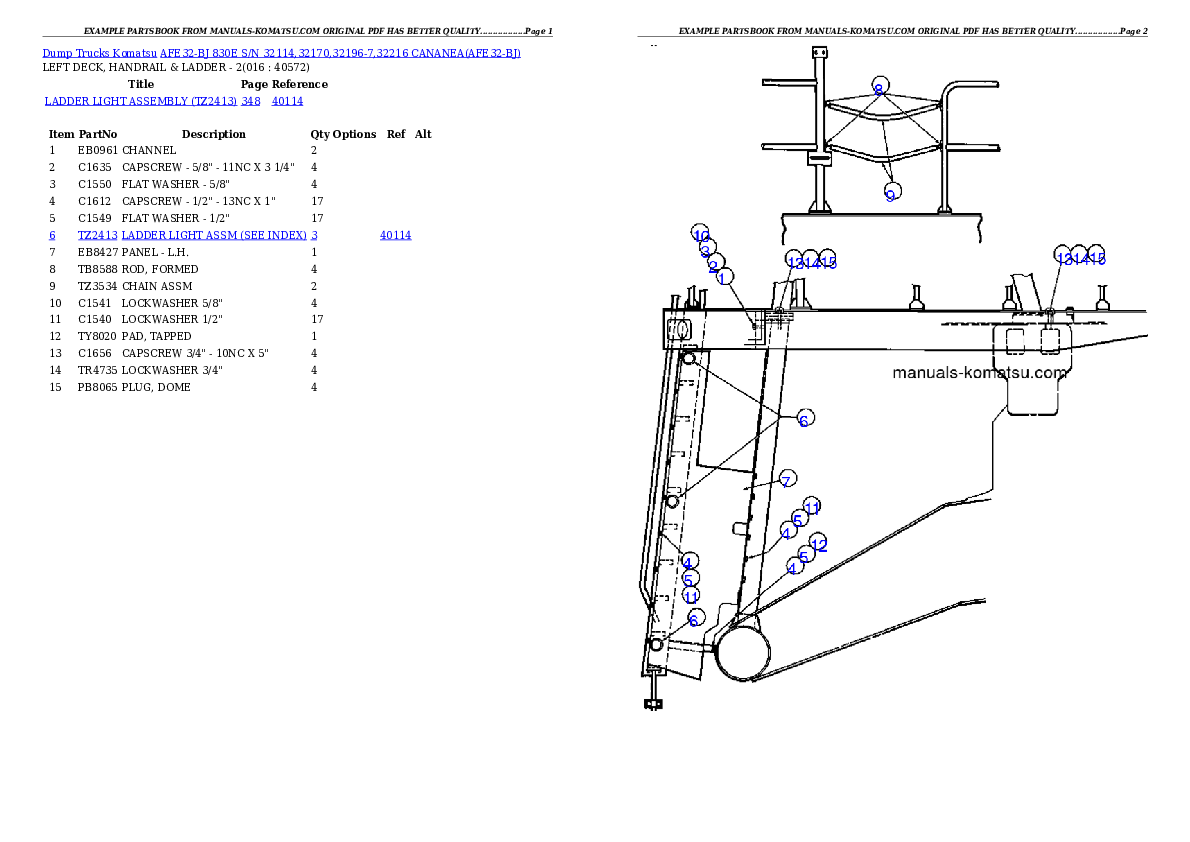 Protected: AFE32-BJ 830E S/N 32114,32170,32196-7,32216  CANANEA Partsbook