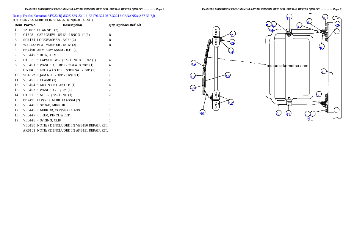 Protected: AFE32-BJ 830E S/N 32114,32170,32196-7,32216  CANANEA Partsbook