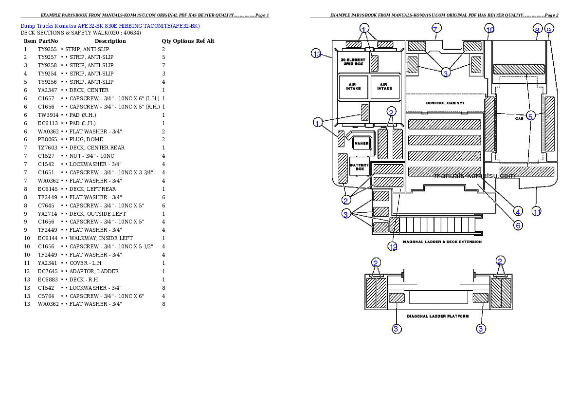 Protected: AFE32-BK 830E                 HIBBING TACONITE Partsbook
