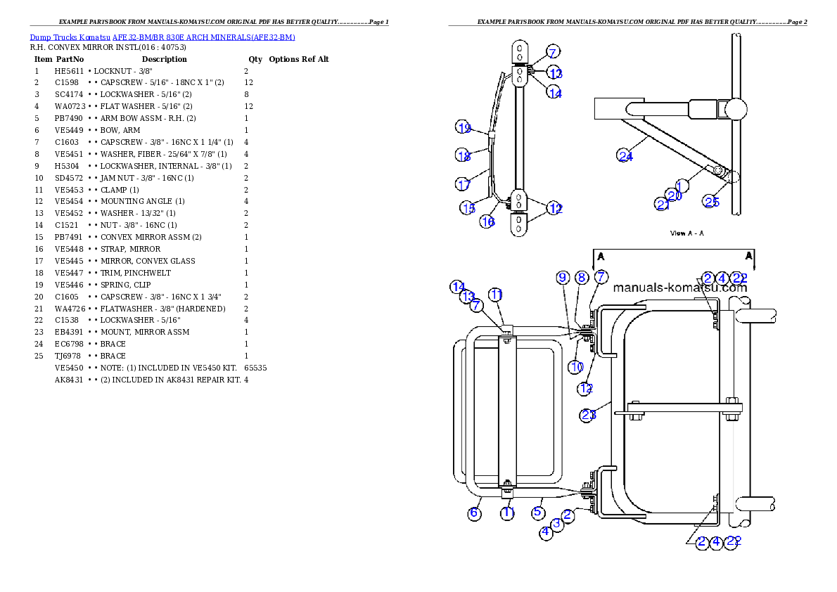 Protected: AFE32-BM/BR 830E                 ARCH MINERALS Partsbook