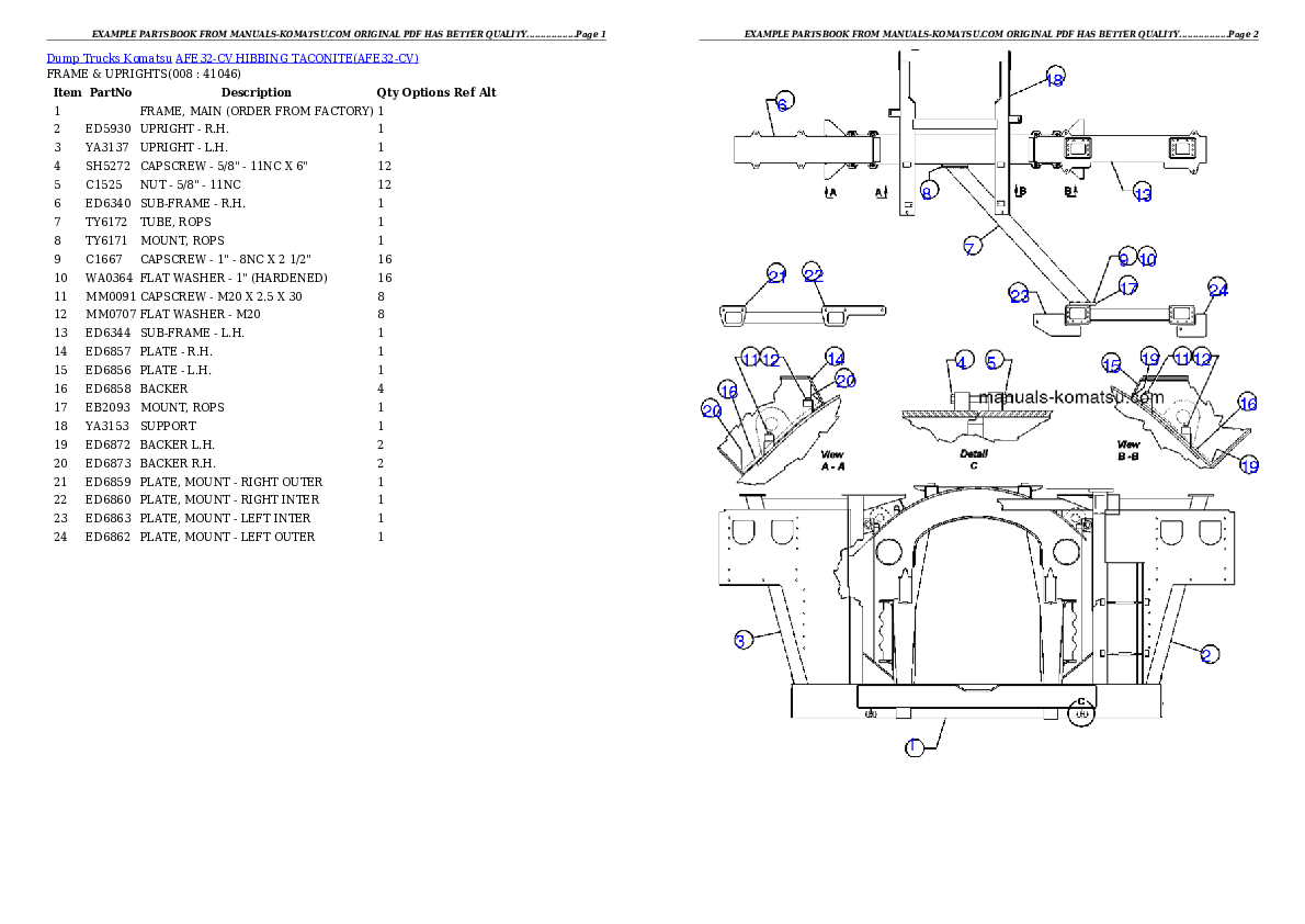 Protected: AFE32-CV HIBBING TACONITE Partsbook