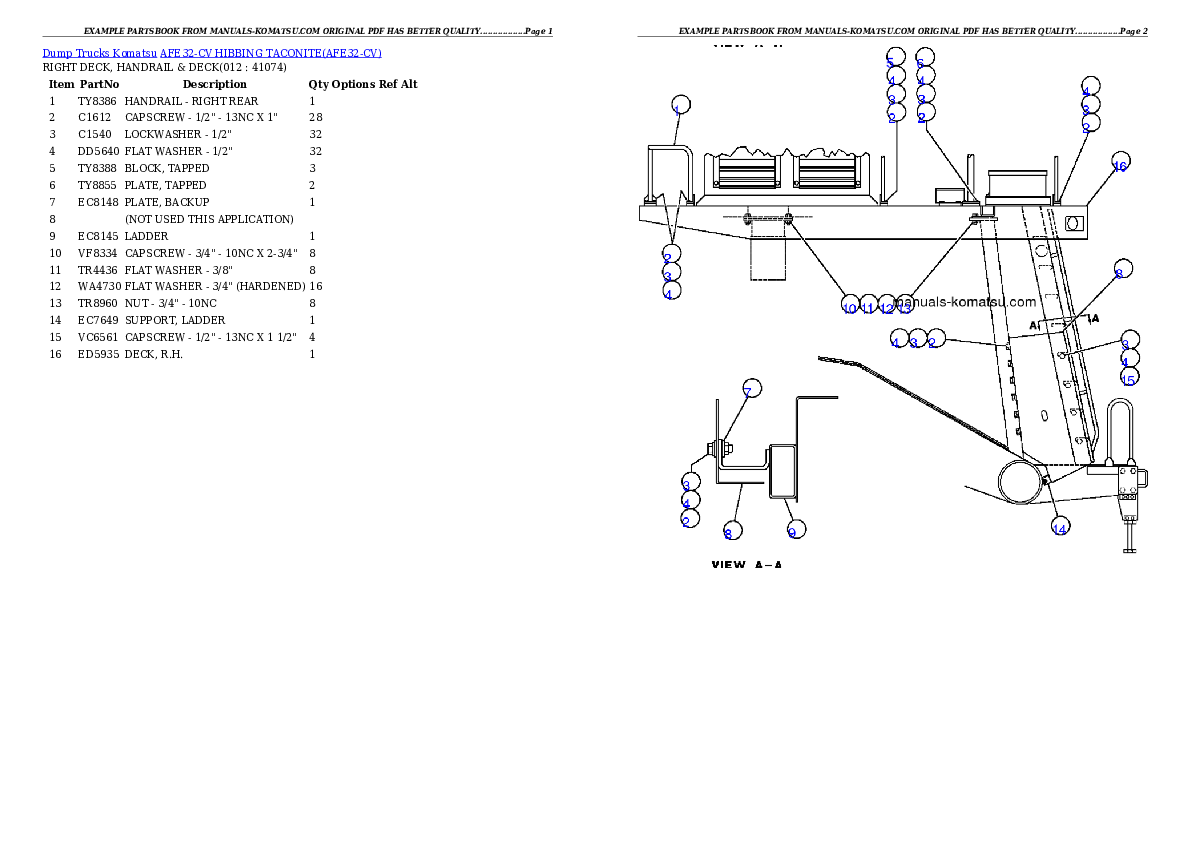 Protected: AFE32-CV HIBBING TACONITE Partsbook