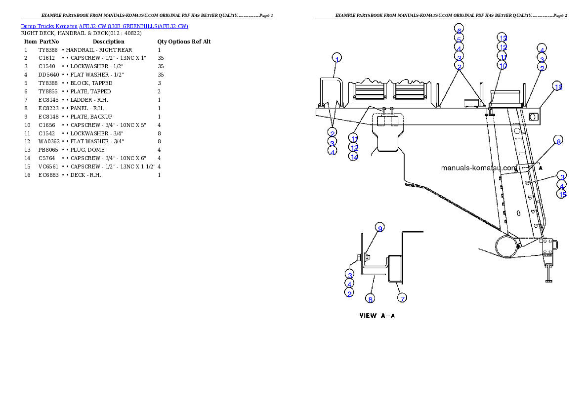 Protected: AFE32-CW 830E                GREENHILLS Partsbook