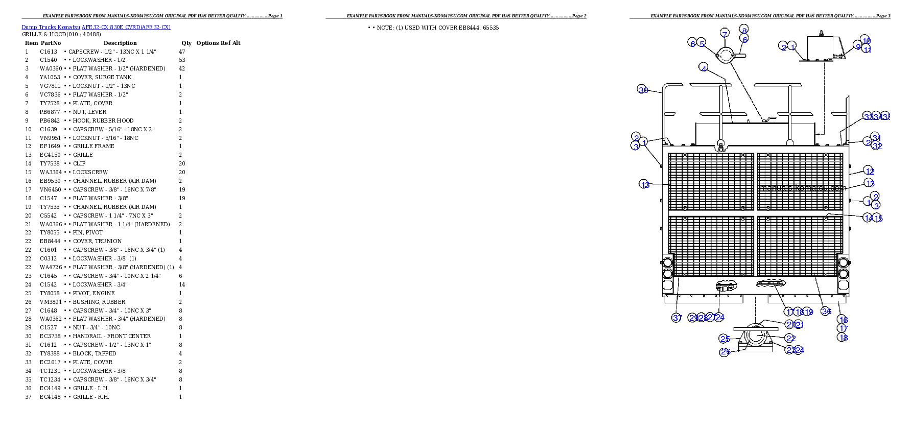 Protected: AFE32-CX 830E                CVRD Partsbook