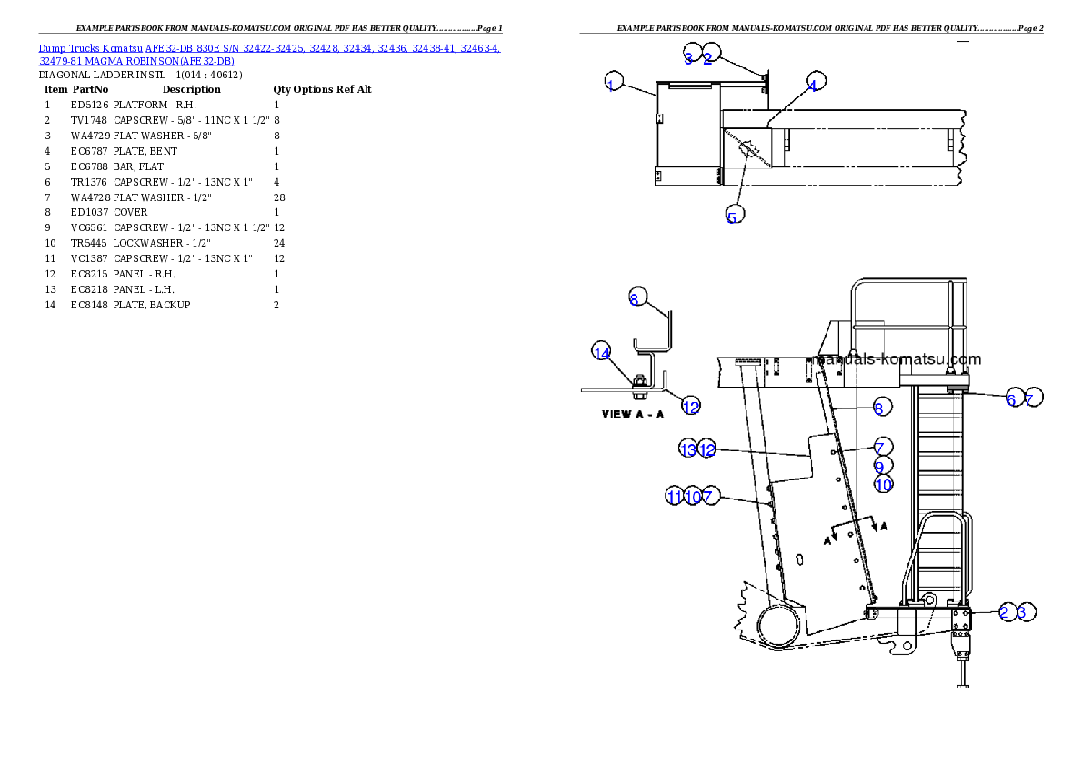 Protected: AFE32-DB 830E S/N 32422-32425, 32428, 32434, 32436, 32438-41, 32463-4, 32479-81 MAGMA ROBINSON Partsbook