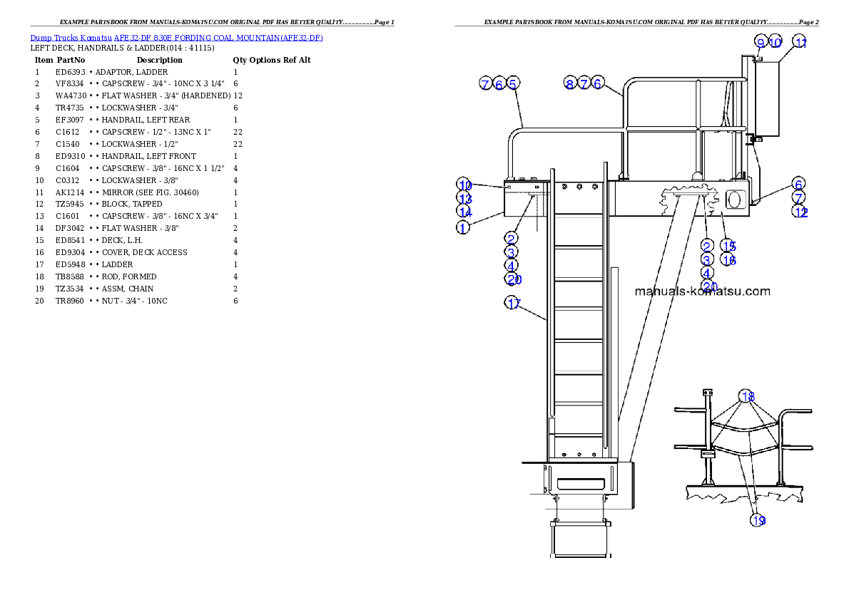 Protected: AFE32-DF 830E                 FORDING COAL MOUNTAIN Partsbook