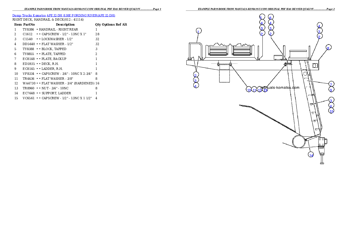 Protected: AFE32-DH 830E                 FORDING RIVER Partsbook