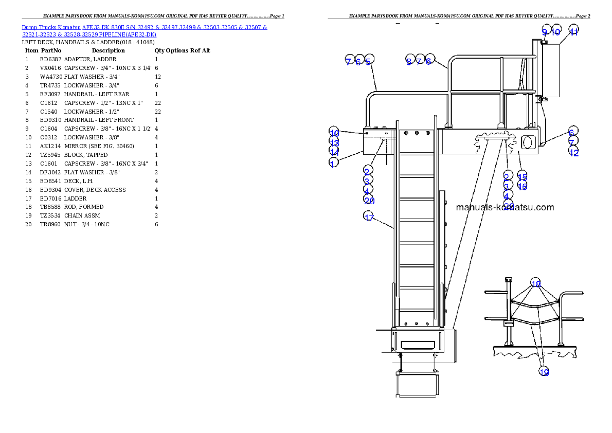Protected: AFE32-DK 830E S/N 32492 & 32497-32499 & 32503-32505 & 32507 & 32521-32523 & 32528-32529   PIPELINE Partsbook