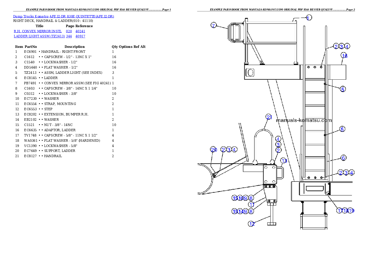 Protected: AFE32-DR 830E                 QUINTETTE Partsbook