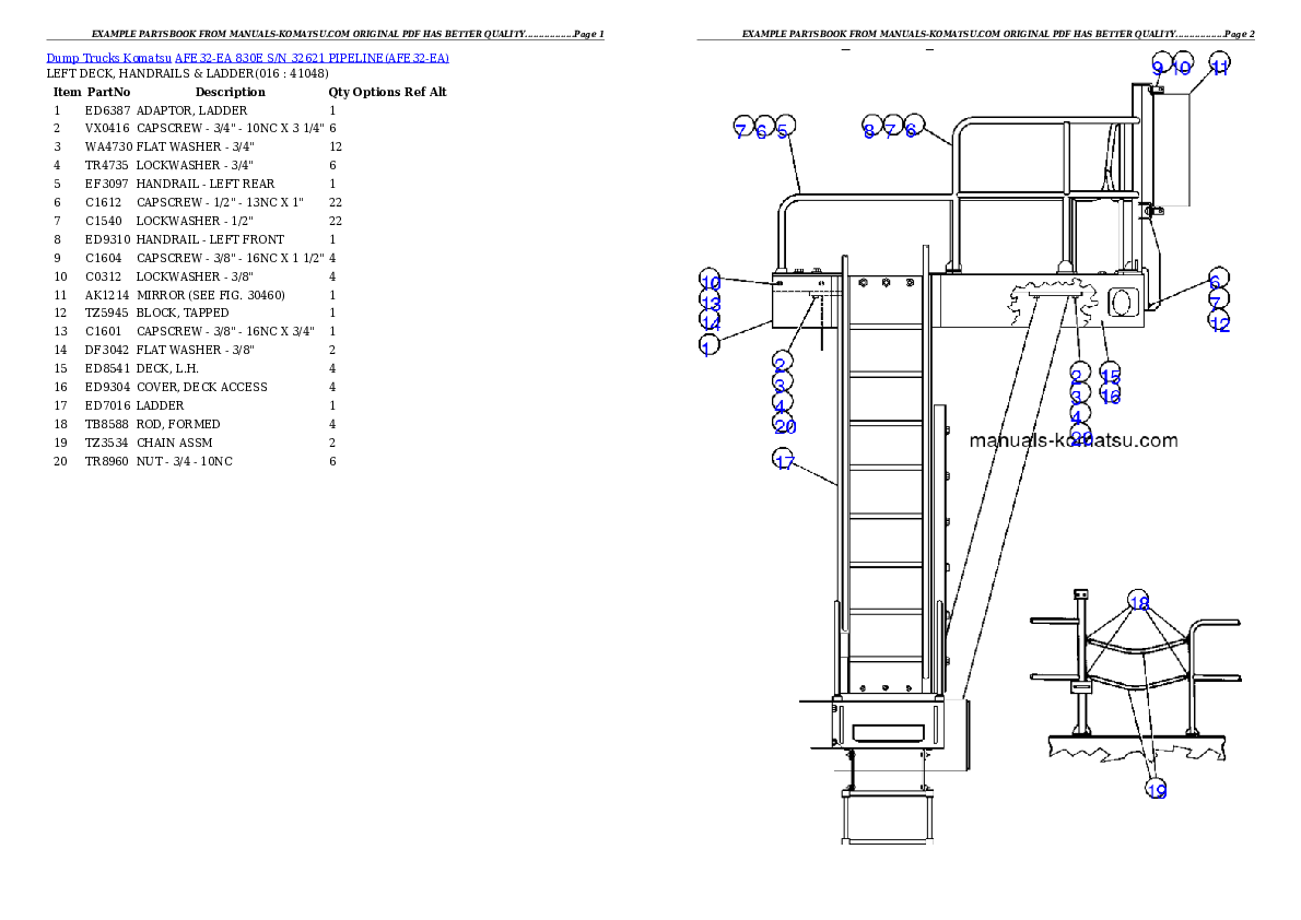 Protected: AFE32-EA 830E S/N 32621     PIPELINE Partsbook